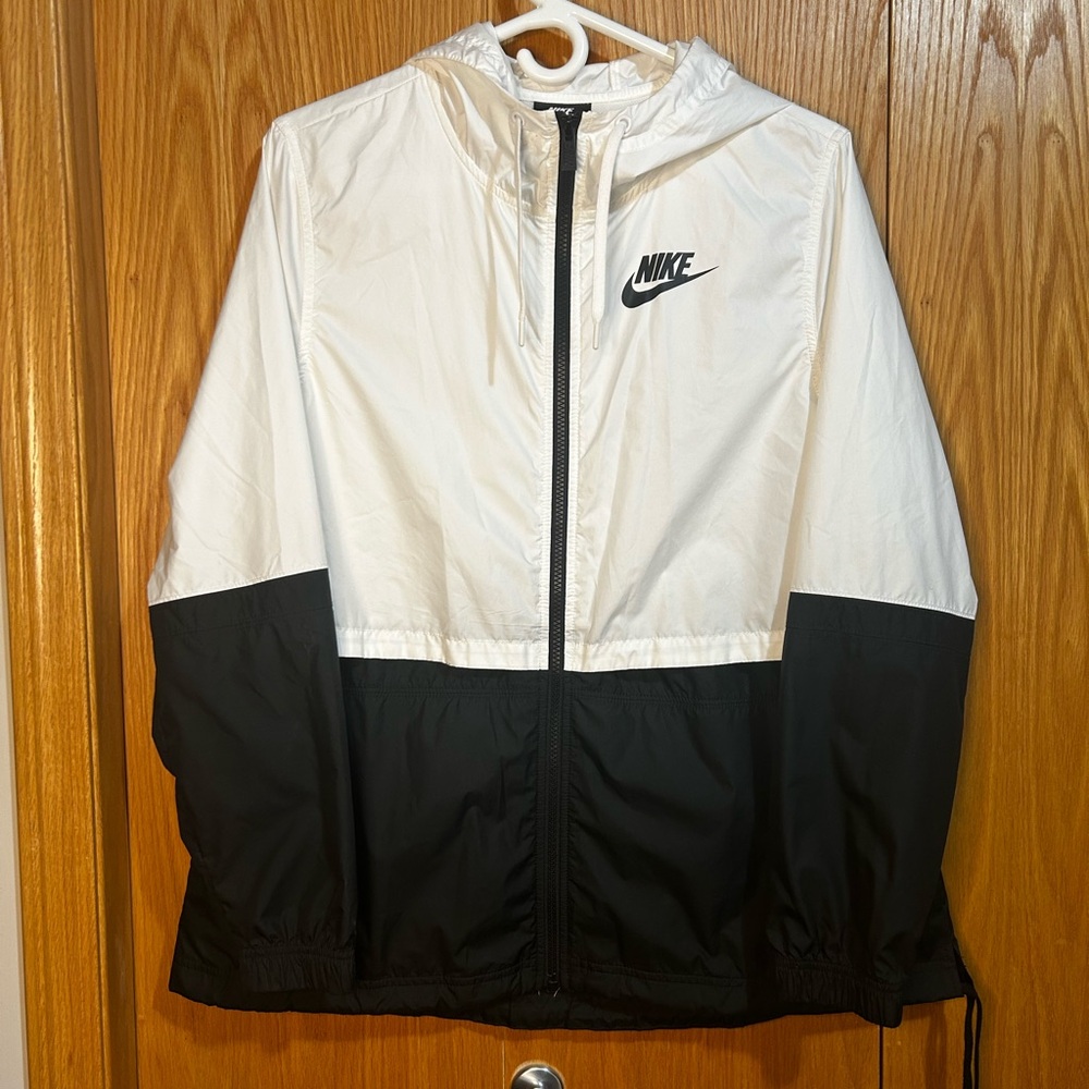 Nike White and Black Women's Jacket
